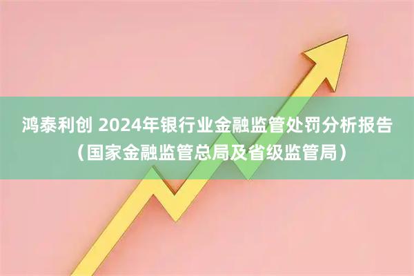 鸿泰利创 2024年银行业金融监管处罚分析报告（国家金融监管总局及省级监管局）
